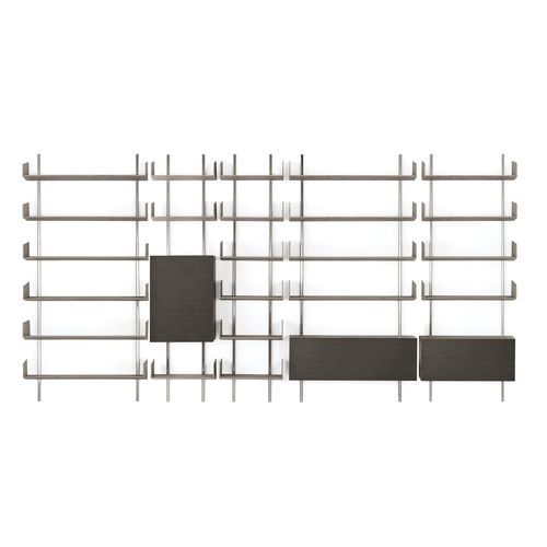 Sistema di scaffali a muro - Brera 23 - Gallotti&Radice - contemporaneo / in metallo laccato / in frassino