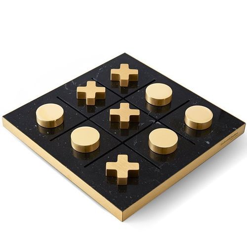 Tavolo da gioco per bambini contemporaneo - Tip Tap Toe - Gallotti&Radice - per uso residenziale / in ottone spazzolato / in marmo