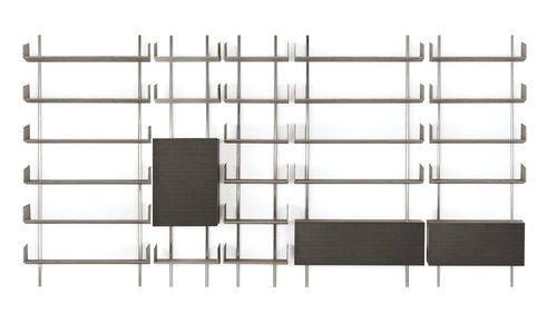 Sistema di scaffali a muro - Brera - Gallotti&Radice - contemporaneo / in metallo laccato / in ottone nichelato