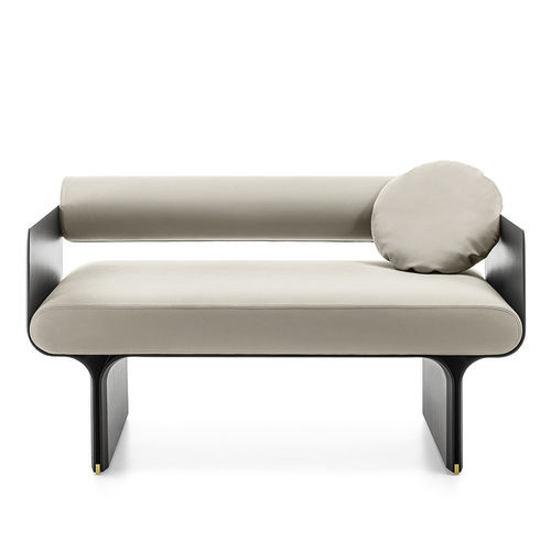 Divano contemporaneo - Stami Loveseat - Gallotti&Radice - in tessuto / in pelle / con braccioli