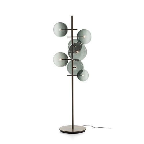 Lampada da terra - Bolle Stelo - Gallotti&Radice - in ottone / in metallo laccato / in vetro soffiato