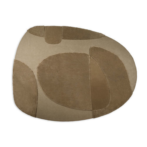 Tappeto contemporaneo - Ato - Gallotti&Radice - con motivi geometrici / in lana della Nuova Zelanda / rotondo