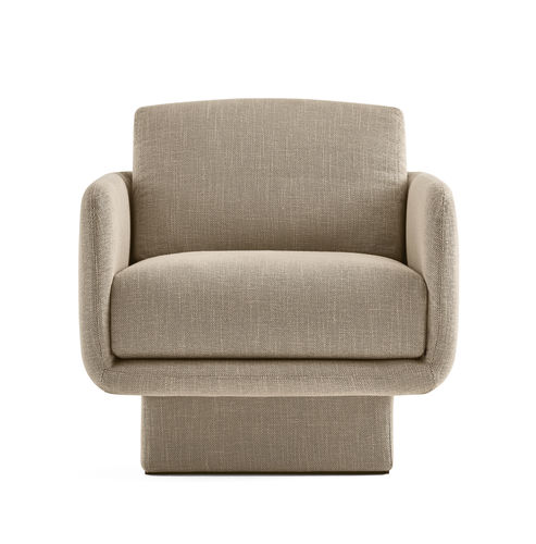 Poltrona contemporanea - LILAS  - Gallotti&Radice - in tessuto / in pelle / in legno