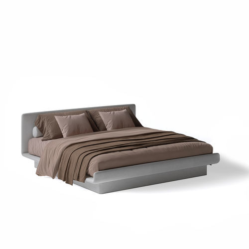 Letto matrimoniale - LILAS - Gallotti&Radice - contemporaneo / imbottito / con testiera imbottita