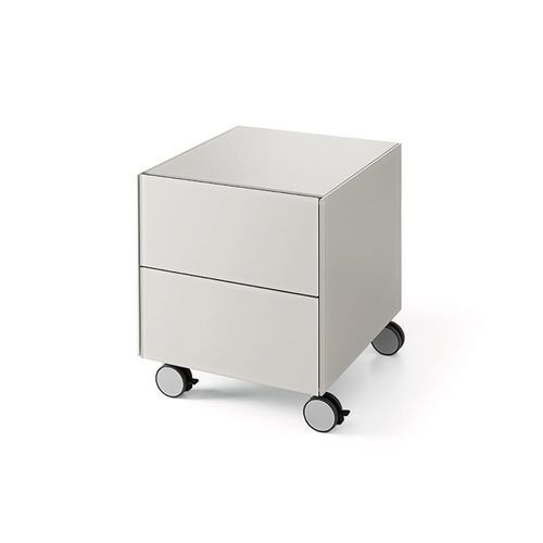 Cassettiera per ufficio in vetro laccato - AIR DRAWER / AIR DRAWER 3  - Gallotti&Radice - in vetro temprato / 2 cassetti / 3 cassetti