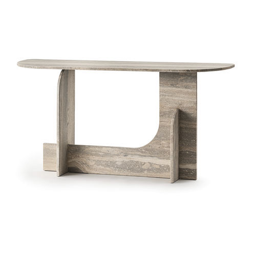 Consolle contemporanea - Selce Console - Gallotti&Radice - in marmo / in pietra naturale / con supporto in pietra