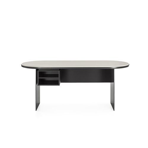 Scrivania da terra - SENSEI - Gallotti&Radice - moderna / in legno / in metallo laccato