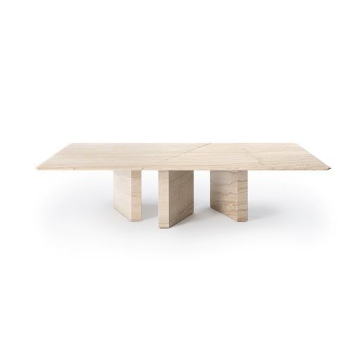 Tavolo da pranzo moderno - PLATIUM CLASS - Gallotti&Radice - in legno / in marmo / con supporto in legno