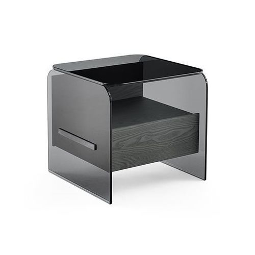 Comodino contemporaneo - HOLLY COMODINO - Gallotti&Radice - in frassino / in legno laccato / in vetro
