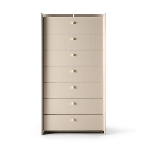 Cassettone moderno - SUNSET SETTIMANALE - Gallotti&Radice - in legno / in ottone / in pelle