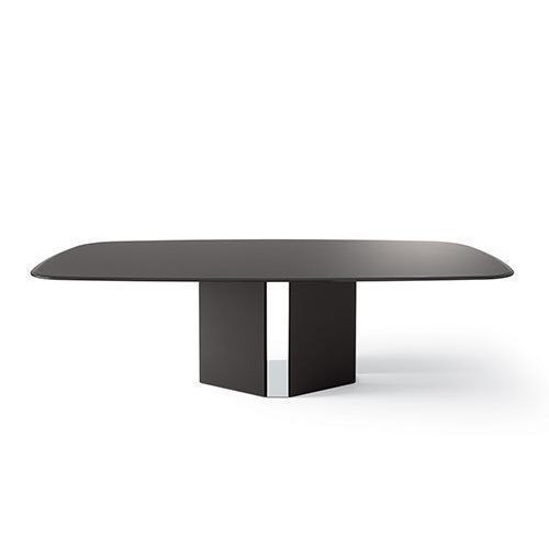Tavolo da pranzo moderno - EYL - Gallotti&Radice - in vetro / con supporto in legno / con supporto in vetro temperato