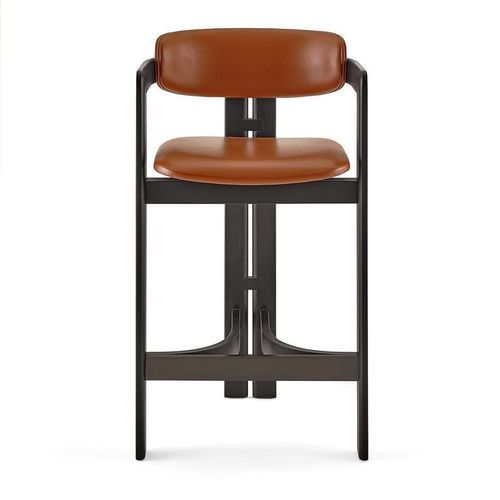 Sgabello contemporaneo - 0419 - Gallotti&Radice - in legno curvato / con supporto in frassino / con poggiapiedi