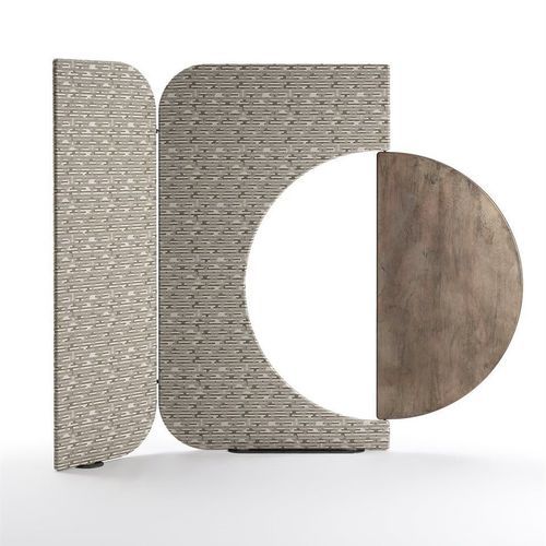 Separatore di spazi in metallo - ENSO - Gallotti&Radice - in tessuto / in metallo laccato / argentato