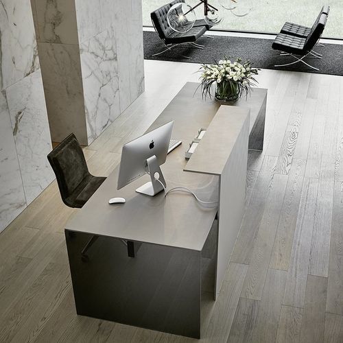 Scrivania da terra - AIR MODESTY - Gallotti&Radice - contemporanea / in alluminio / in alluminio anodizzato