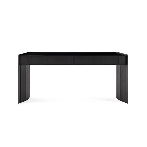 Consolle contemporanea - ATHUS - Gallotti&Radice - in vetro temprato / con supporto in frassino / rettangolare