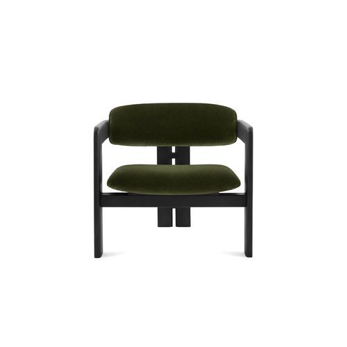 Poltrona contemporanea - 0417  - Gallotti&Radice - in pelle / in tessuto / in frassino