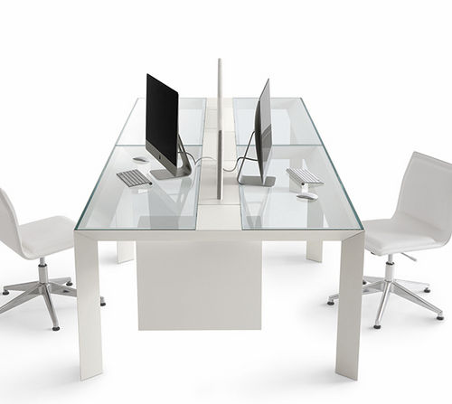 Scrivania per open space - KOY - Gallotti&Radice - contemporanea / in rovere / modulabile
