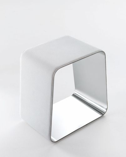 Sgabello contemporaneo - WGS - Gallotti&Radice - in tessuto / con supporto in acciaio inossidabile / con supporto in metallo laccato