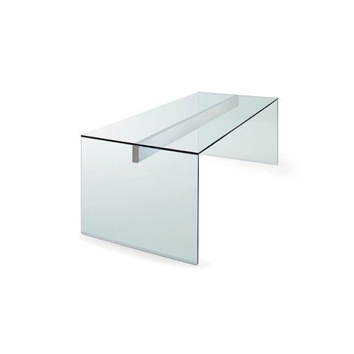 Scrivania da terra - AIR - Gallotti&Radice - contemporanea / in vetro / dritta