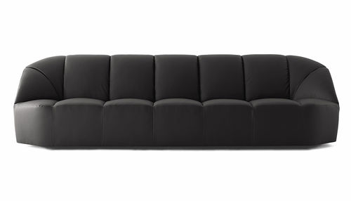 Divano contemporaneo - CLOUD - Gallotti&Radice - in tessuto / in pelle / nero