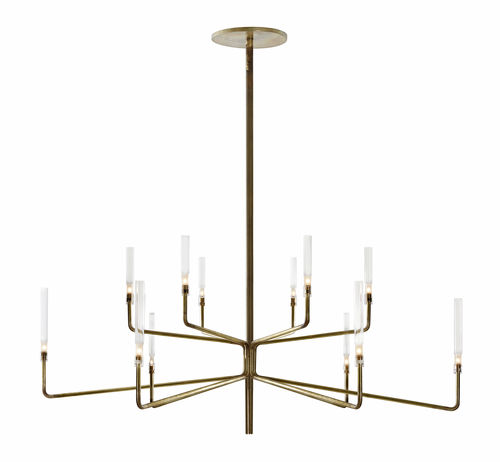 Lampadario contemporaneo - EPSILON - Gallotti&Radice - in cristallo / in Pyrex® / in ottone