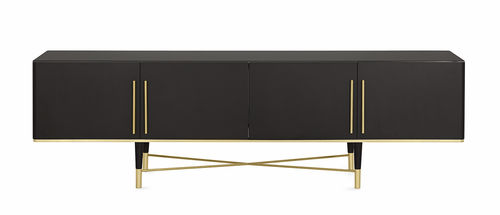 Credenza contemporanea - TAMA CREDENCE - Gallotti&Radice - in legno / con ripiano / nera