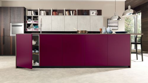 Cucina contemporanea - MATERIA / 02 - Febal Casa - in legno / con isola / a U