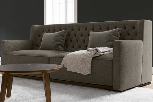 Divano contemporaneo - GLAMOUR - Febal Casa - in tessuto / grigio / per uso contract