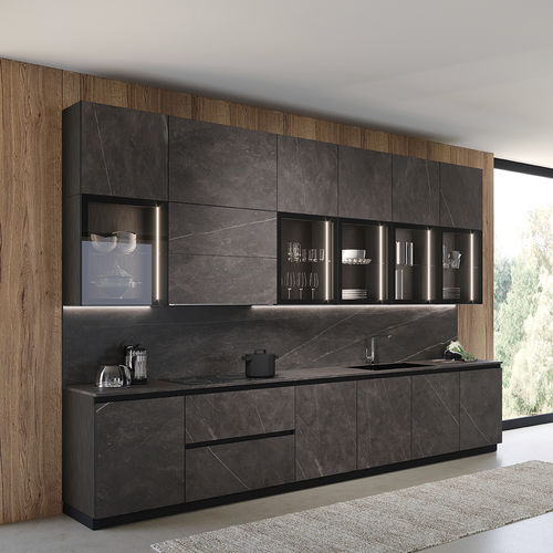 Cucina contemporanea - KALEIDOS - Febal Casa - in legno / in vetro / in alluminio