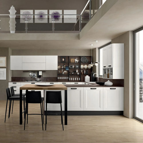 Cucina classica - MEMORY - Febal Casa - in legno / in laminato / a U