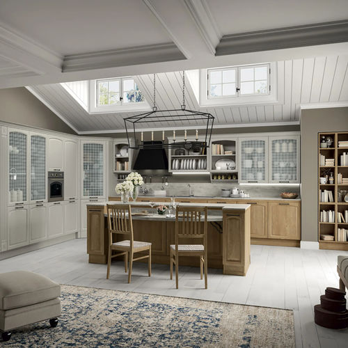 Cucina classica - GALA - Febal Casa - in legno / in vetro / con isola