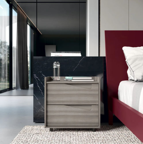 Comodino contemporaneo - ELITE - Febal Casa - in eucalipto / in melaminico / rettangolare