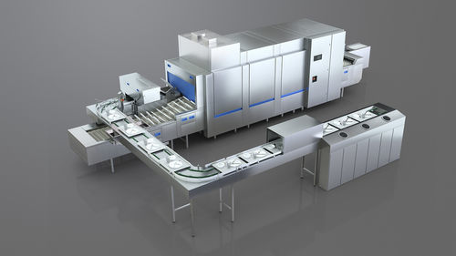 Lavastoviglie a tunnel - M-IQ BLUEFIRE - MEIKO - per cucina professionale / da appoggio / per posate