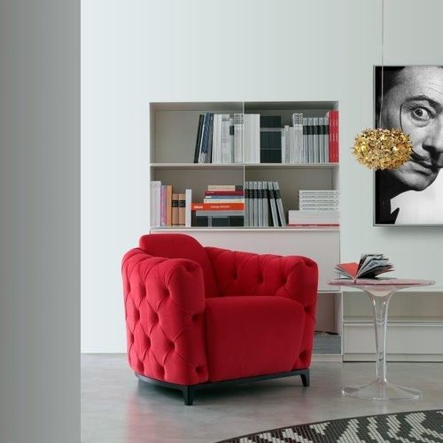 Poltrona chesterfield - DELIZIOSA - caliaitalia - in tessuto / in pelle / in pino