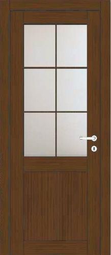 Porta da interno - ORION : 38T1 - GD DORIGO - in legno / battente / semivetrata