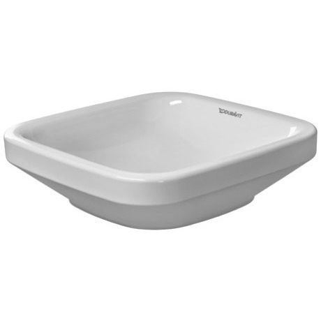 Lavabo da appoggio - 034943 - DURAVIT - in ceramica / quadrato / senza foro