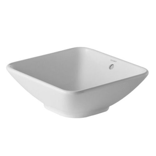 Lavabo da appoggio - 033342 - DURAVIT - in ceramica / lucido / quadrato