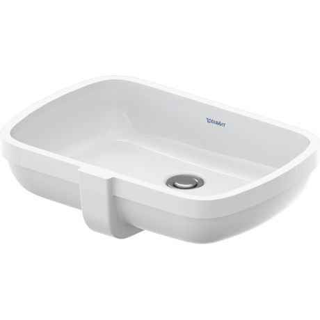 Lavabo sottopiano - 039848 - DURAVIT - in ceramica / lucido / rettangolare