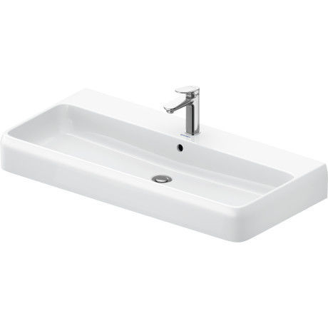 Lavabo sospeso - 238210 - DURAVIT - in ceramica / lucido / rettangolare