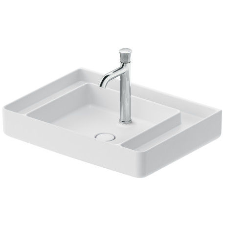 Lavabo da appoggio - 237965 - DURAVIT - in ceramica / lucido / rettangolare