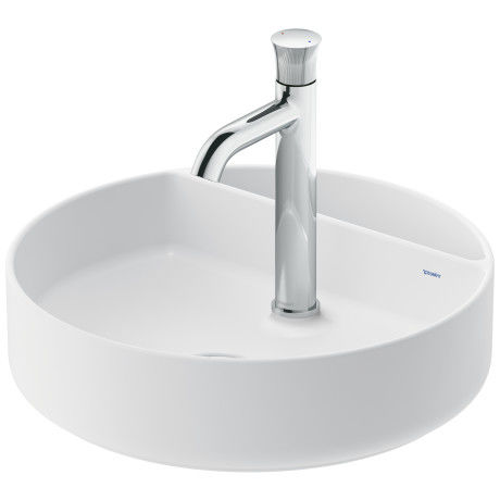 Lavabo da appoggio - 238046 - DURAVIT - in ceramica / lucido / rotondo