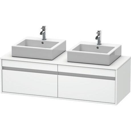Mobile lavabo doppio - KT6697 B/L/R - DURAVIT - sospeso / in legno / contemporaneo