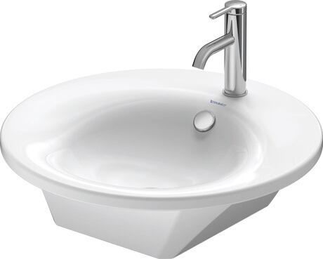 Lavabo da appoggio - 040658 - DURAVIT - in ceramica / lucido / rotondo