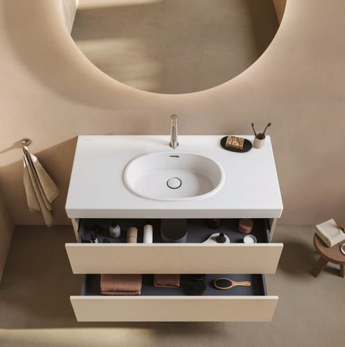 Mobile lavabo sospeso - BALCOON - DURAVIT - in melaminico / contemporaneo / con cassetti