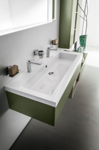 Mobile lavabo sospeso - PLAY: 04 - Cerasa - in legno / in resina / contemporaneo