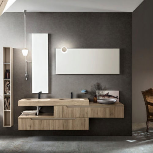Mobile lavabo doppio - RYO: 01 - Cerasa - a muro / in legno / contemporaneo