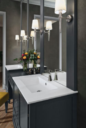 Mobile lavabo doppio - YORK: 02 - Cerasa - da appoggio / in legno / classico