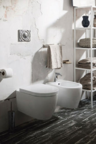 WC sospeso - UP - Cerasa - in ceramica / moderno