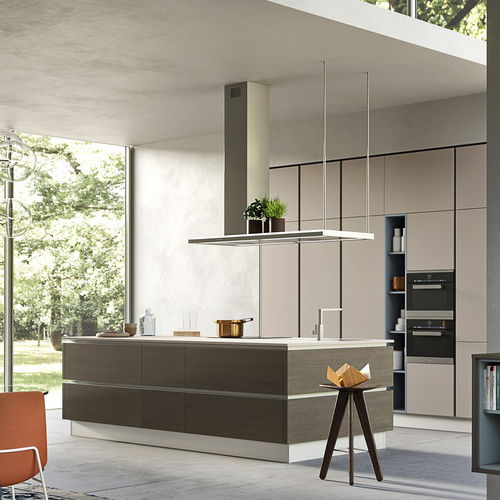 Cucina contemporanea - AINOA 3.0 - Record Cucine - in legno laccato / in frassino / con isola