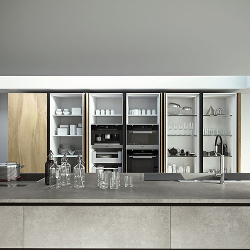 Mobile alto per cucina contemporaneo - LAMINA 5.0 - Record Cucine - in legno